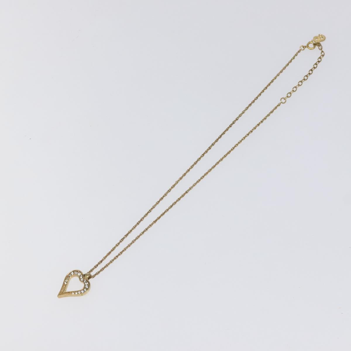 Christian Dior Necklace metal Gold Auth 124445