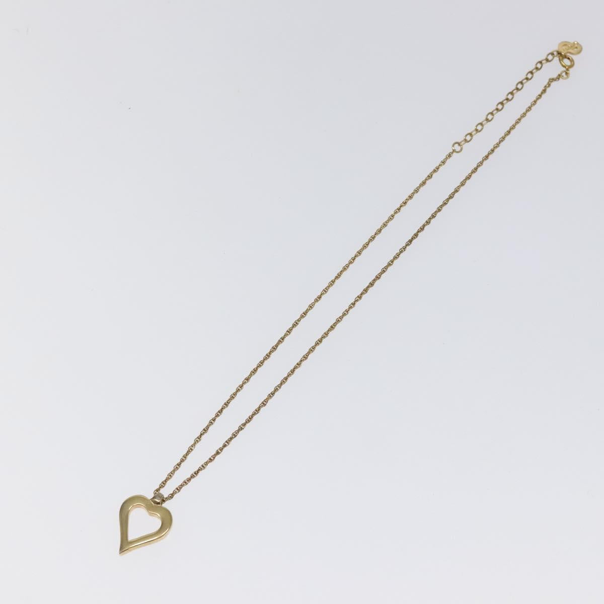 Christian Dior Necklace metal Gold Auth 124445