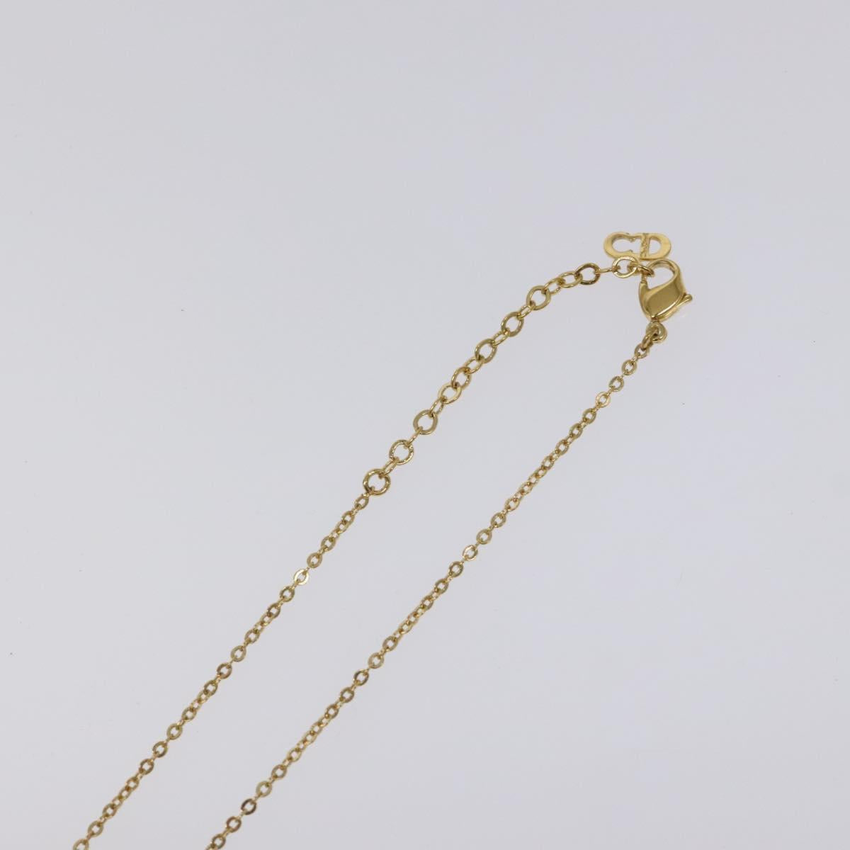 Christian Dior Necklace metal Gold Auth 124447