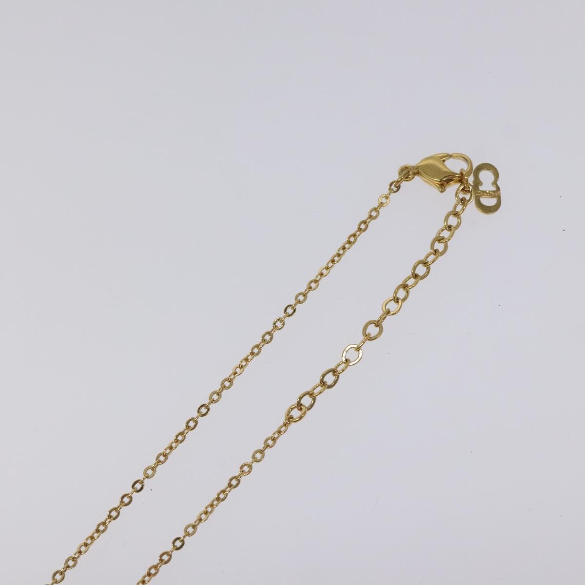 Christian Dior Necklace metal Gold Auth 124447