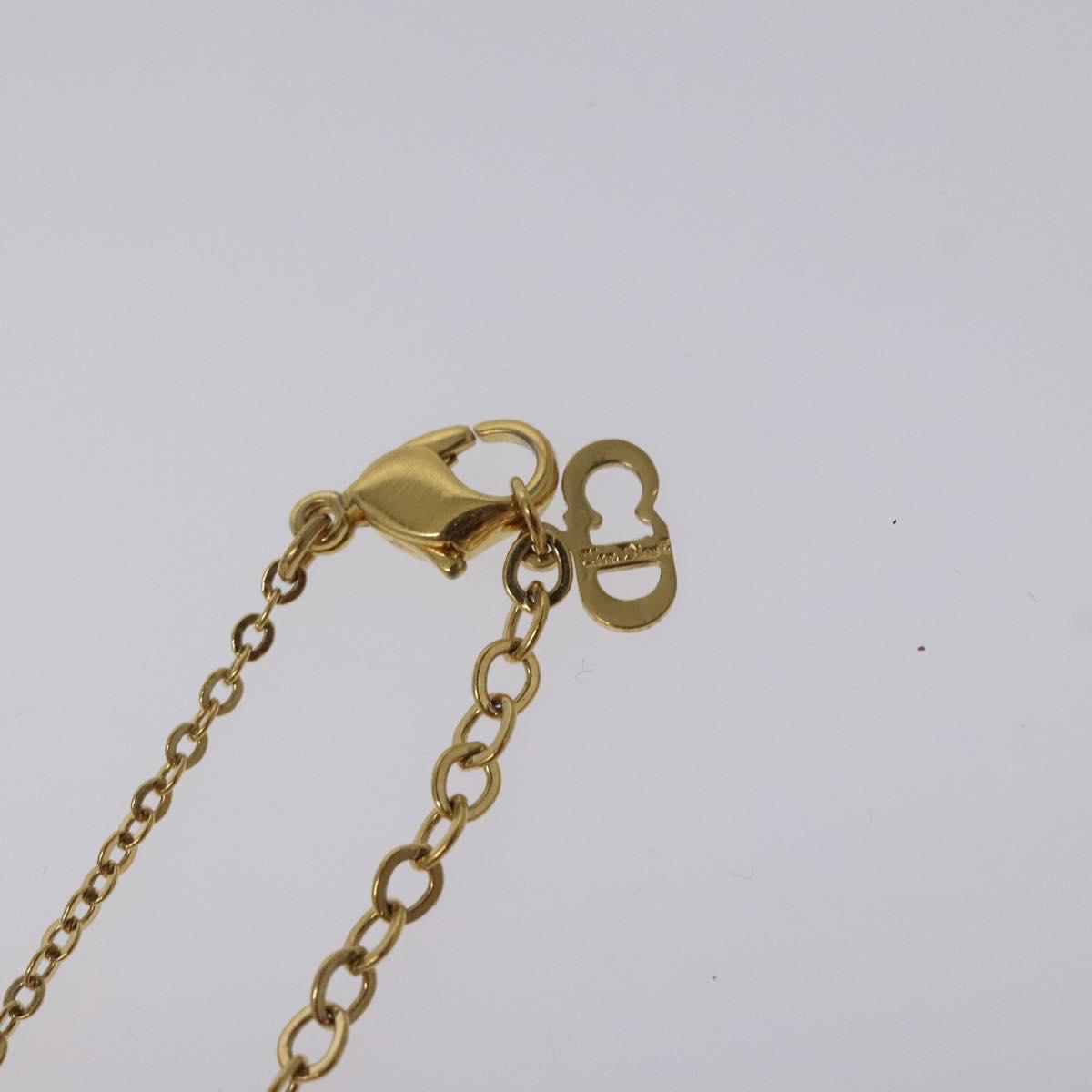 Christian Dior Necklace metal Gold Auth 124447