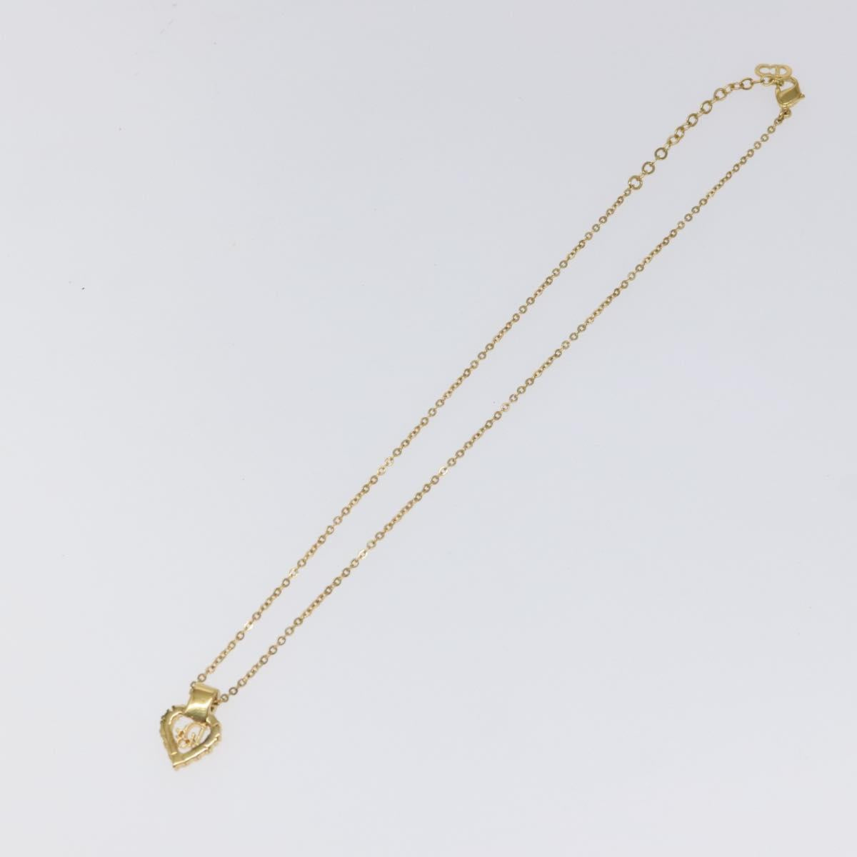 Christian Dior Necklace metal Gold Auth 124447