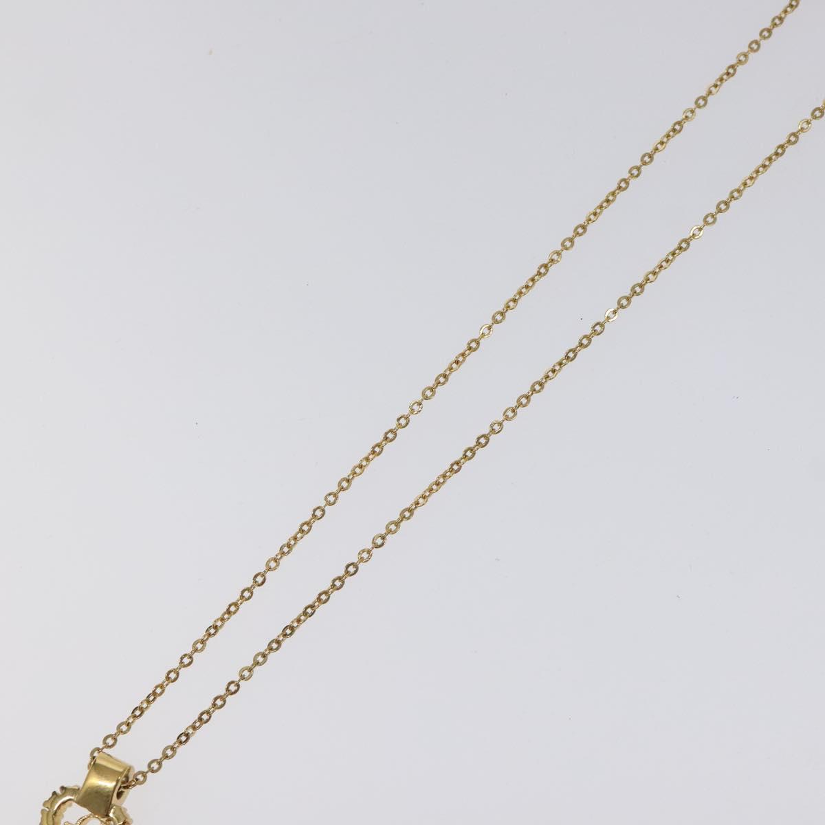Christian Dior Necklace metal Gold Auth 124447