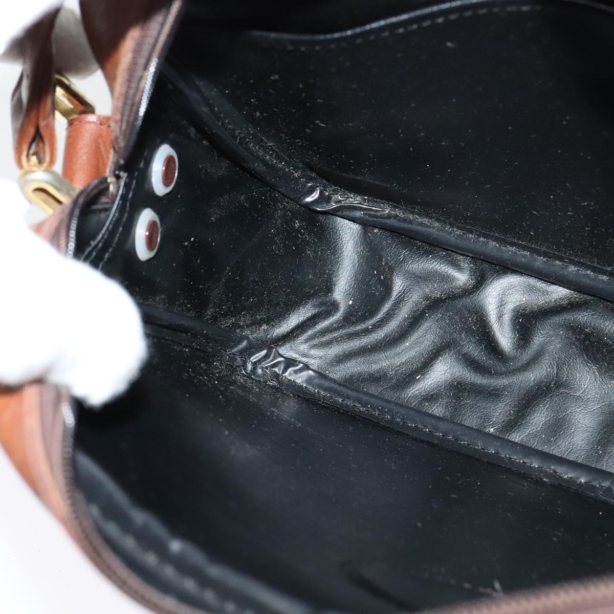 Burberrys Nova Check Shoulder Bag Canvas Beige Gold Auth 124461