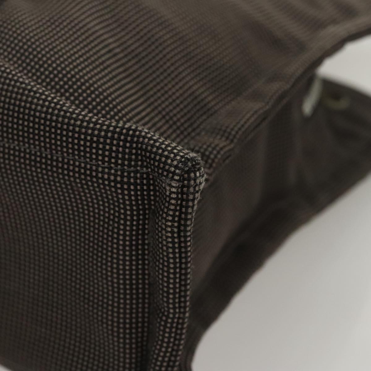 HERMES Her Line PM Tote Bag Canvas Gray Auth 124467