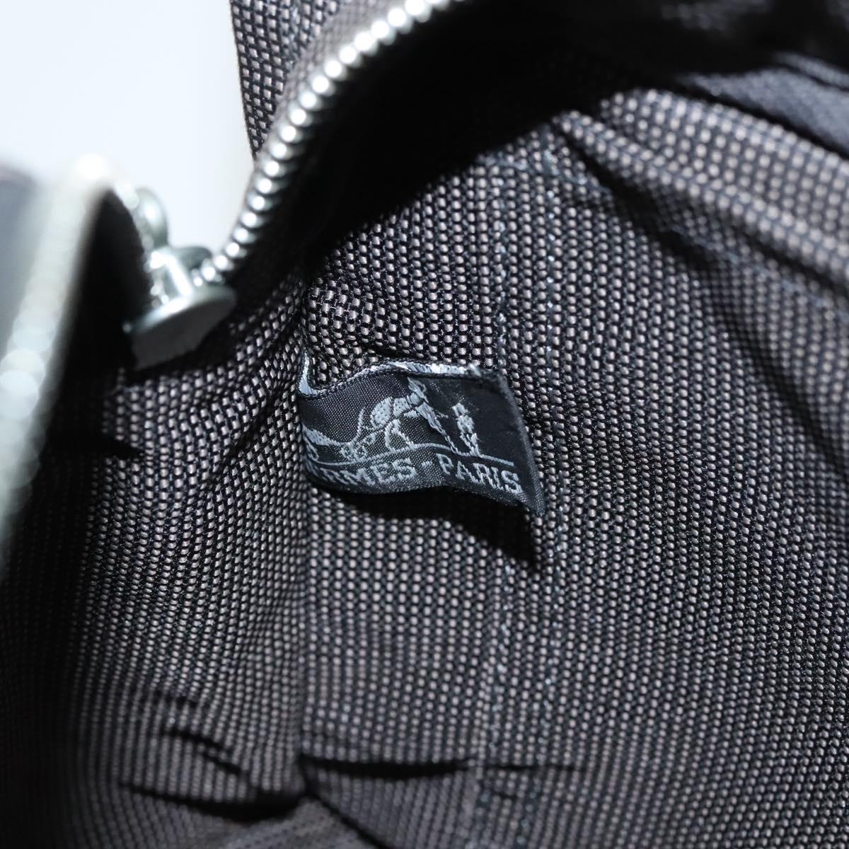 HERMES Her Line PM Tote Bag Canvas Gray Auth 124467