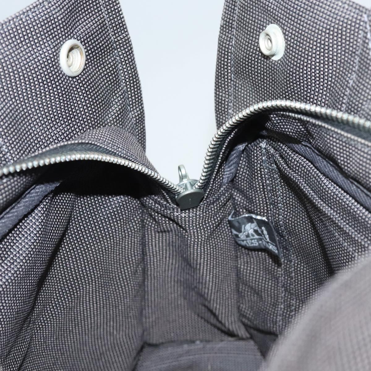 HERMES Her Line PM Tote Bag Canvas Gray Auth 124467