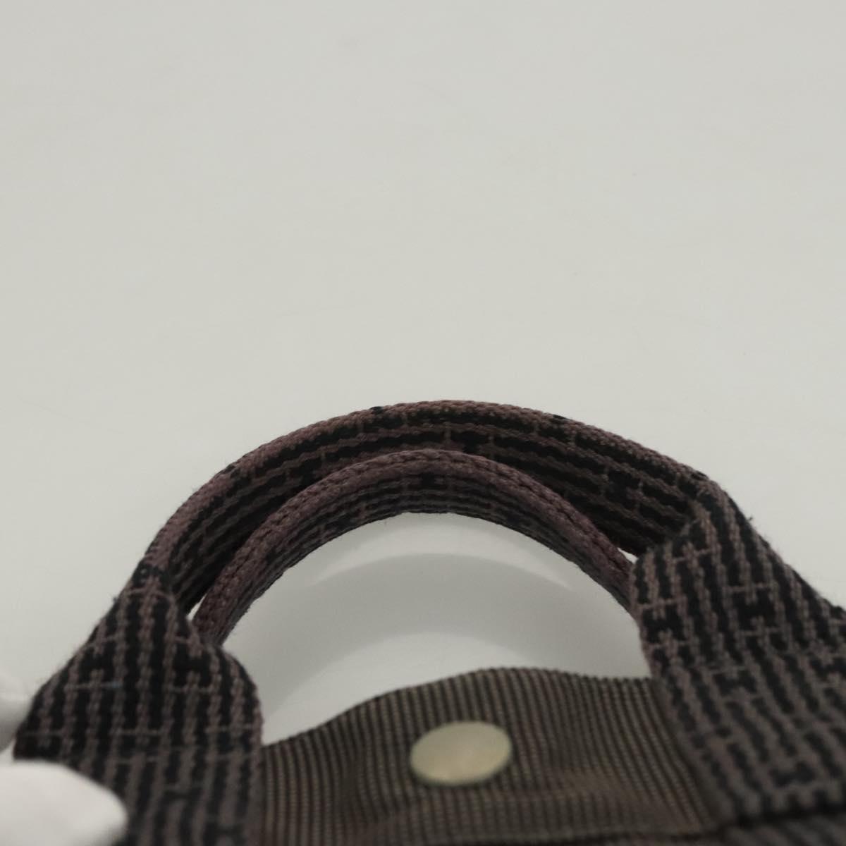 HERMES Her Line PM Tote Bag Canvas Gray Auth 124467