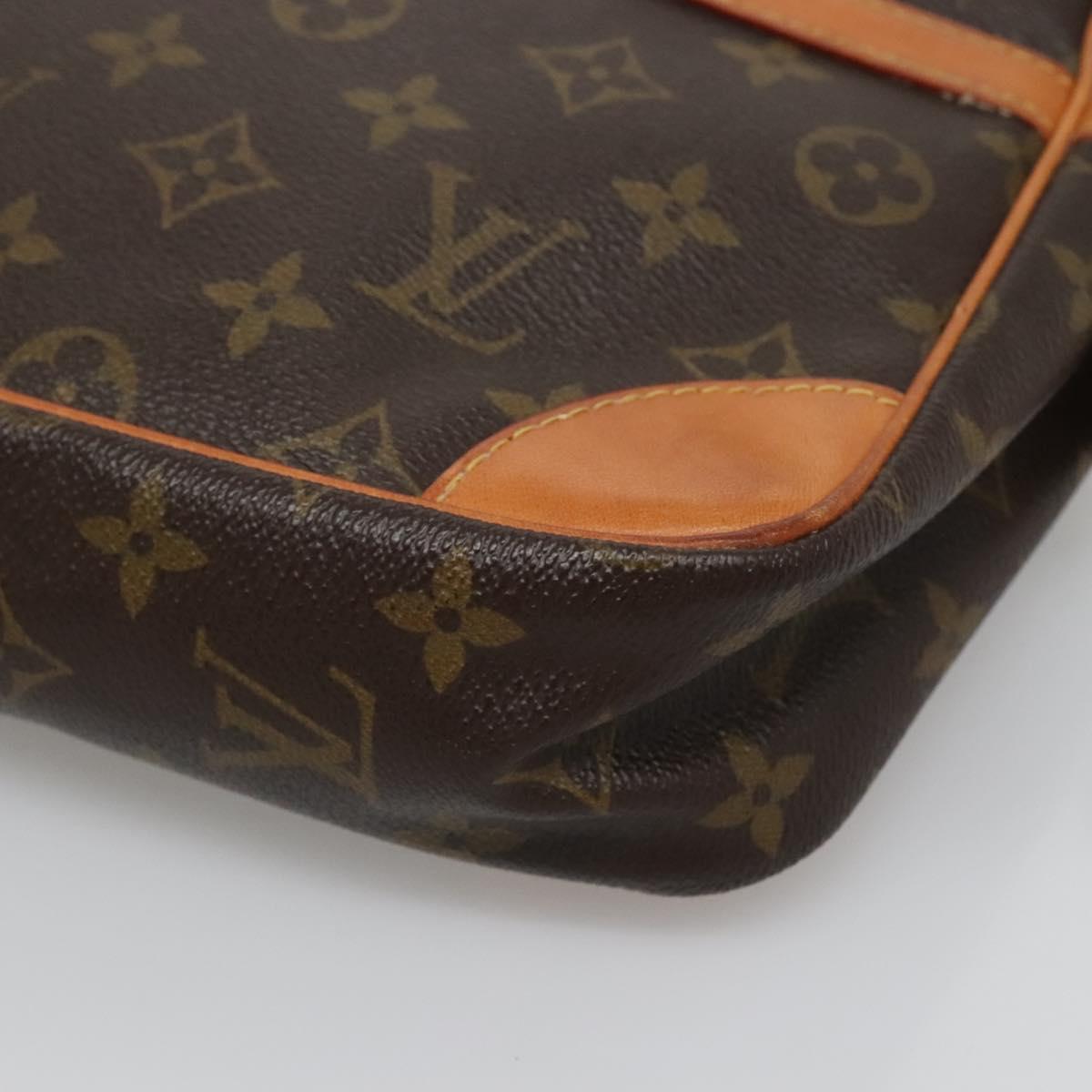 LOUIS VUITTON Monogram Compiegne 28 Clutch Bag M51845 LV Auth 124471