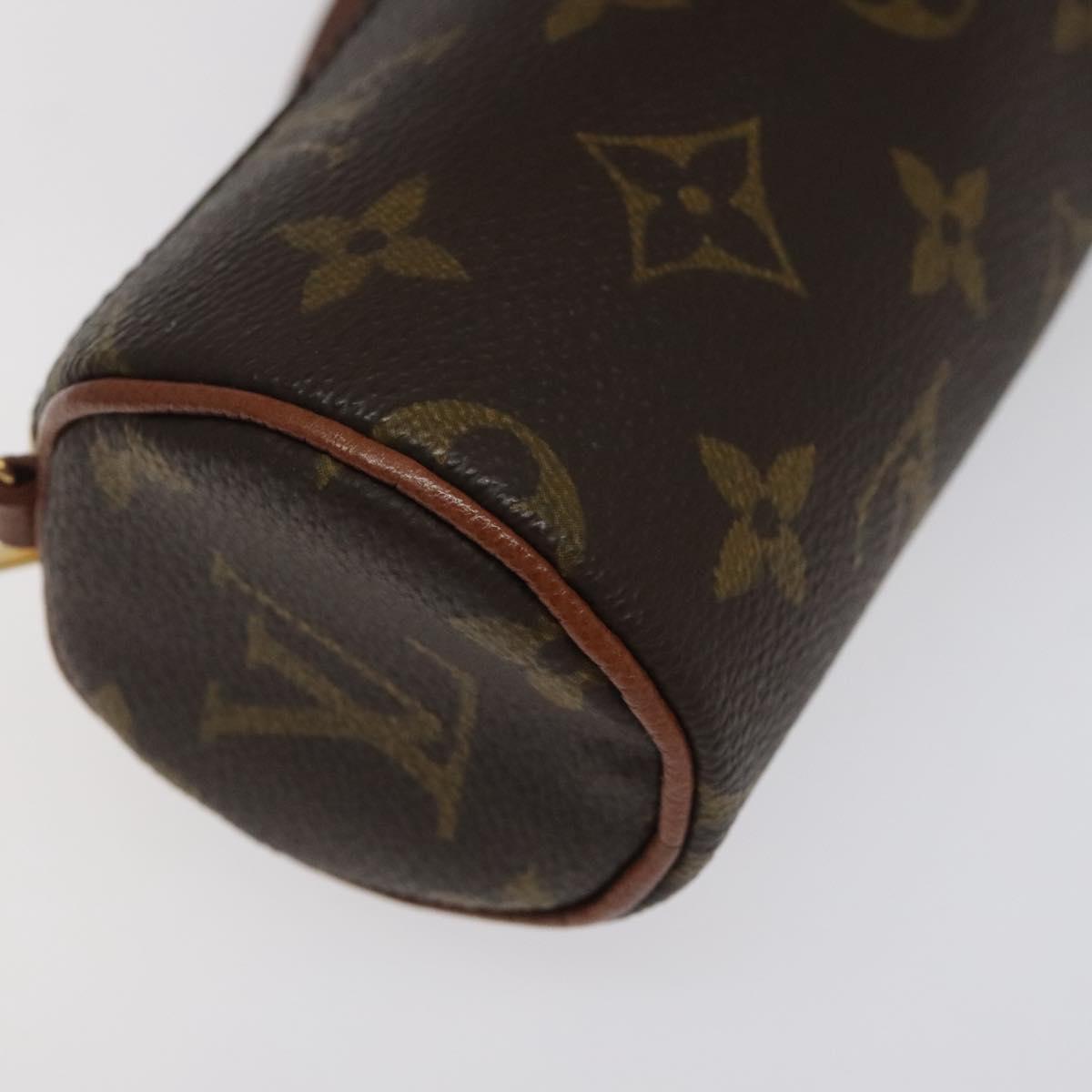 LOUIS VUITTON Monogram Papillon Pouch LV Auth 124479
