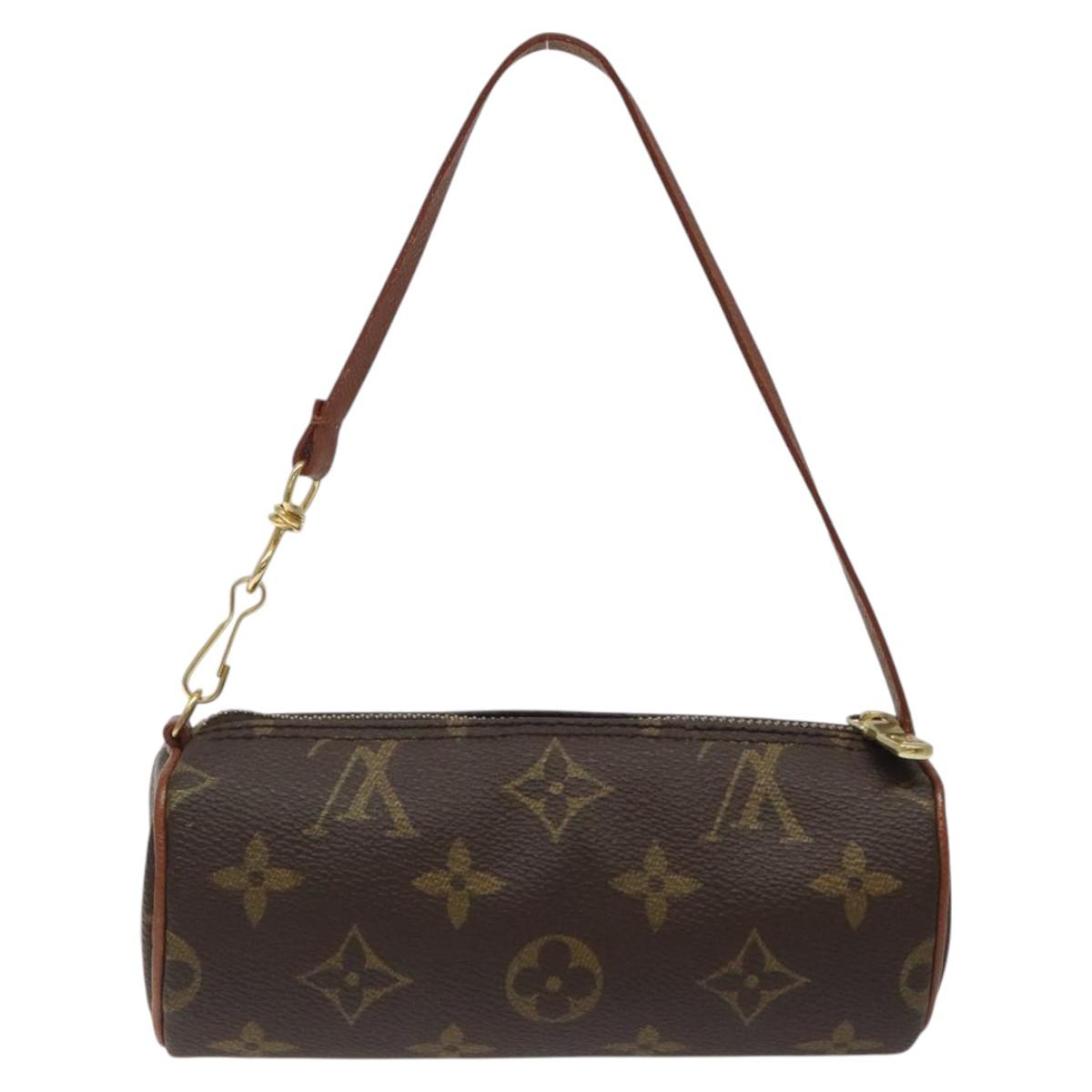 LOUIS VUITTON Monogram Papillon Pouch LV Auth 124479