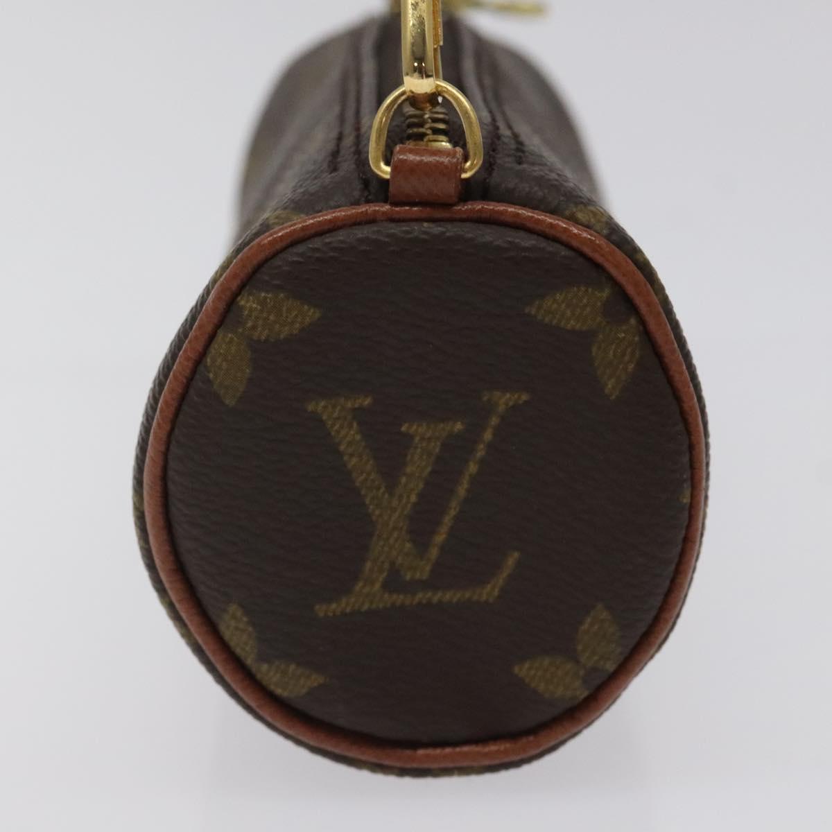 LOUIS VUITTON Monogram Papillon Pouch LV Auth 124479