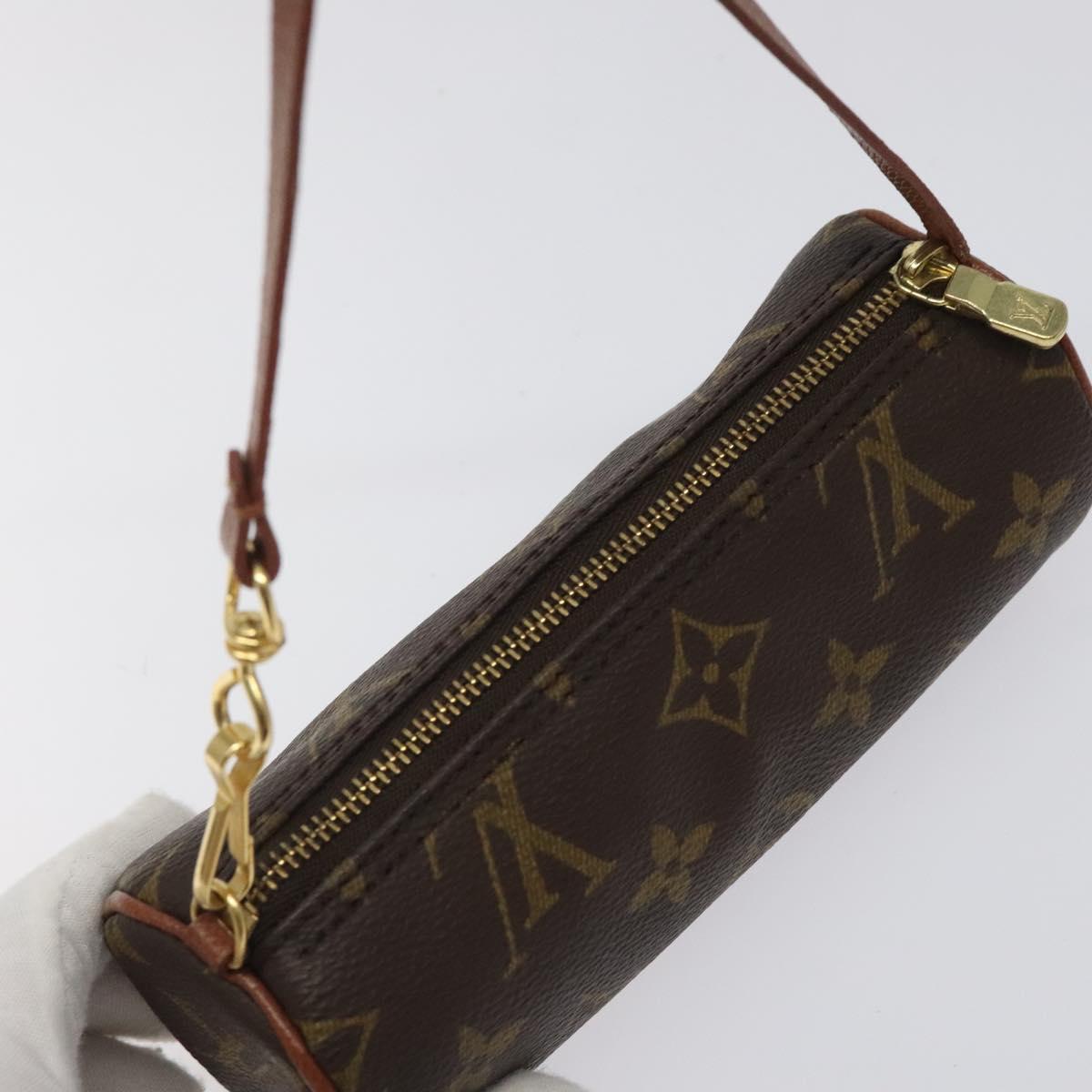 LOUIS VUITTON Monogram Papillon Pouch LV Auth 124479