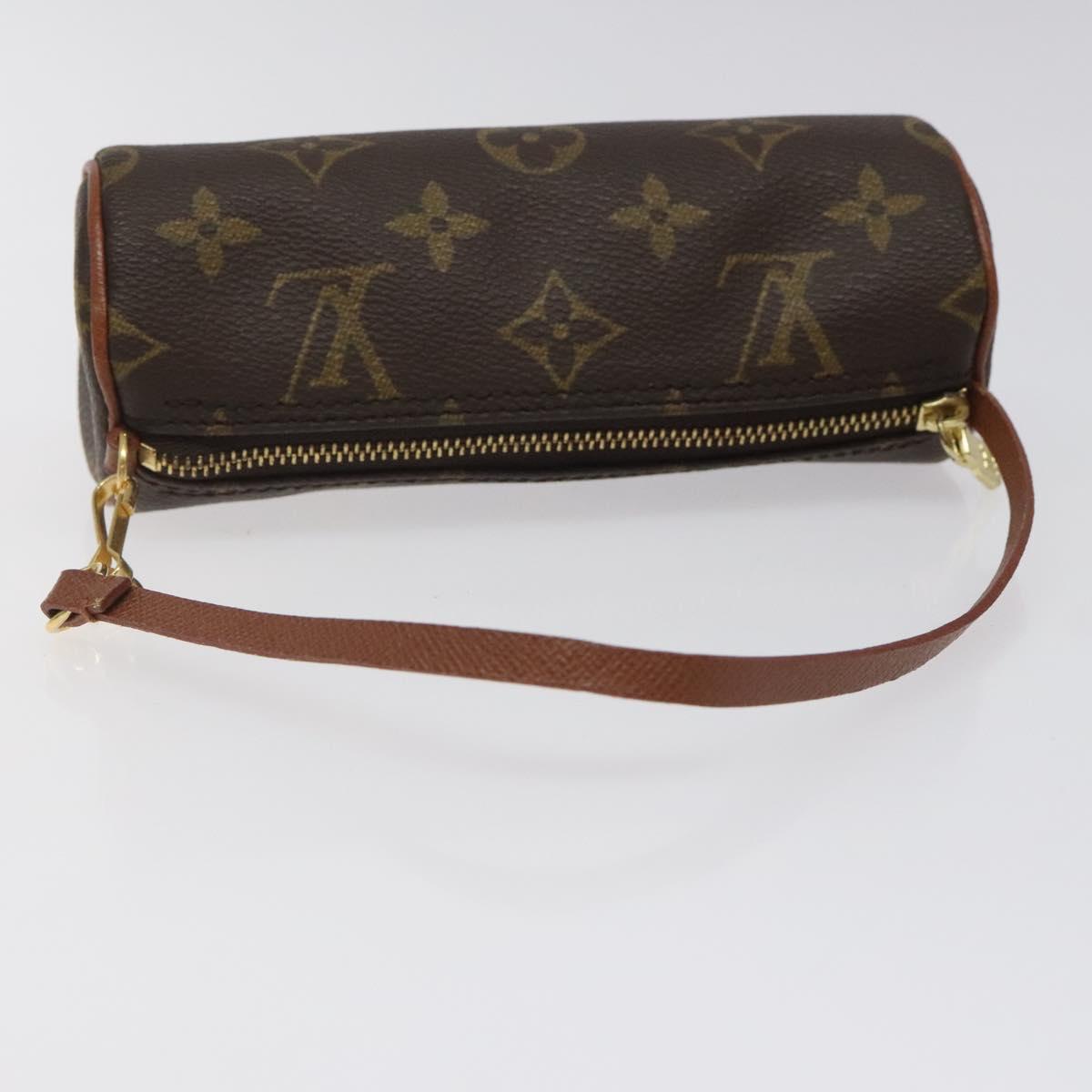 LOUIS VUITTON Monogram Papillon Pouch LV Auth 124479