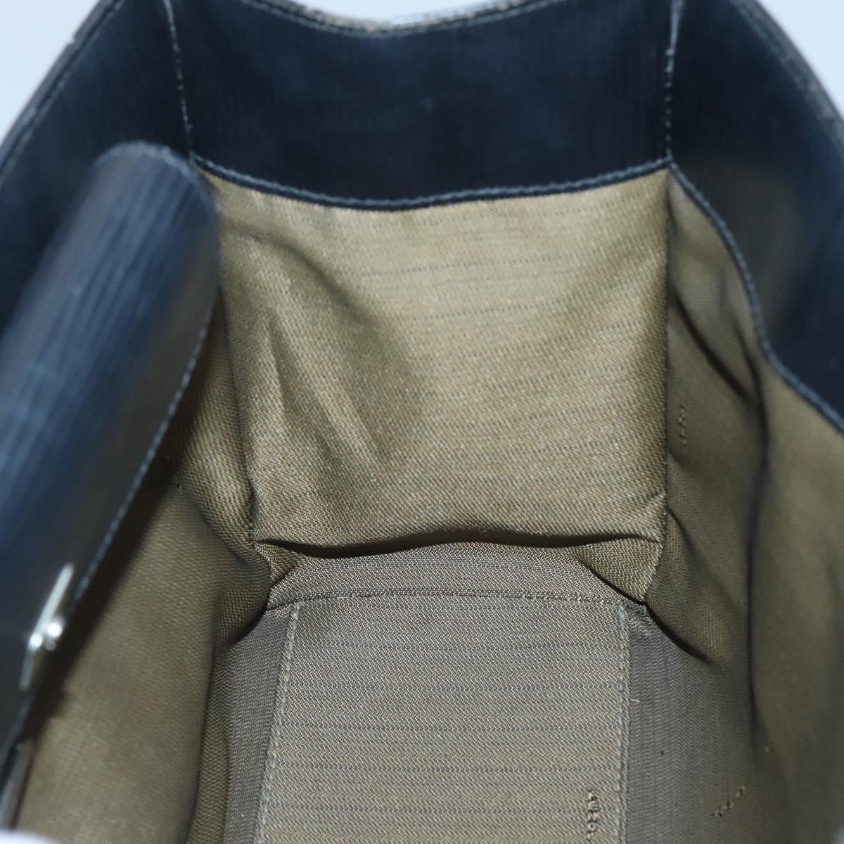 FENDI Shoulder Bag Leather Black Auth 124503