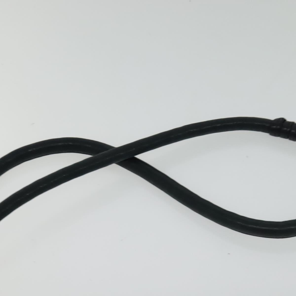 CHANEL Matelasse Mademoiselle Shoulder Bag Lamb Skin Black Gold CC Auth 124522