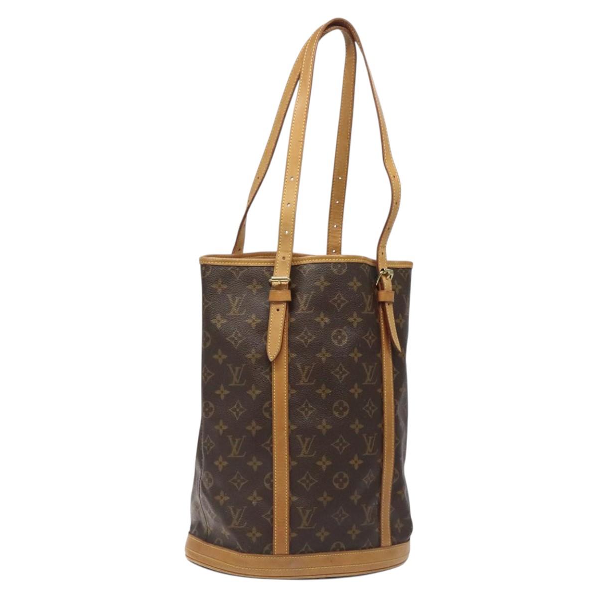 LOUIS VUITTON Monogram Bucket GM Shoulder Bag M42236 LV Auth 124532