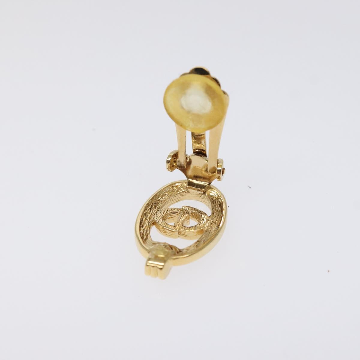 Christian Dior Earring metal Gold Auth 124559