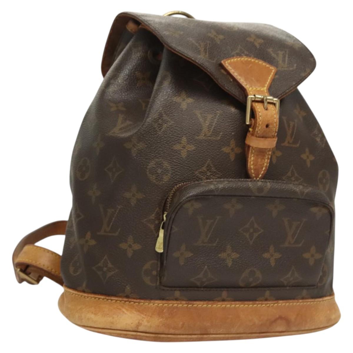 LOUIS VUITTON Monogram Montsouris MM Backpack M51136 LV Auth 124644