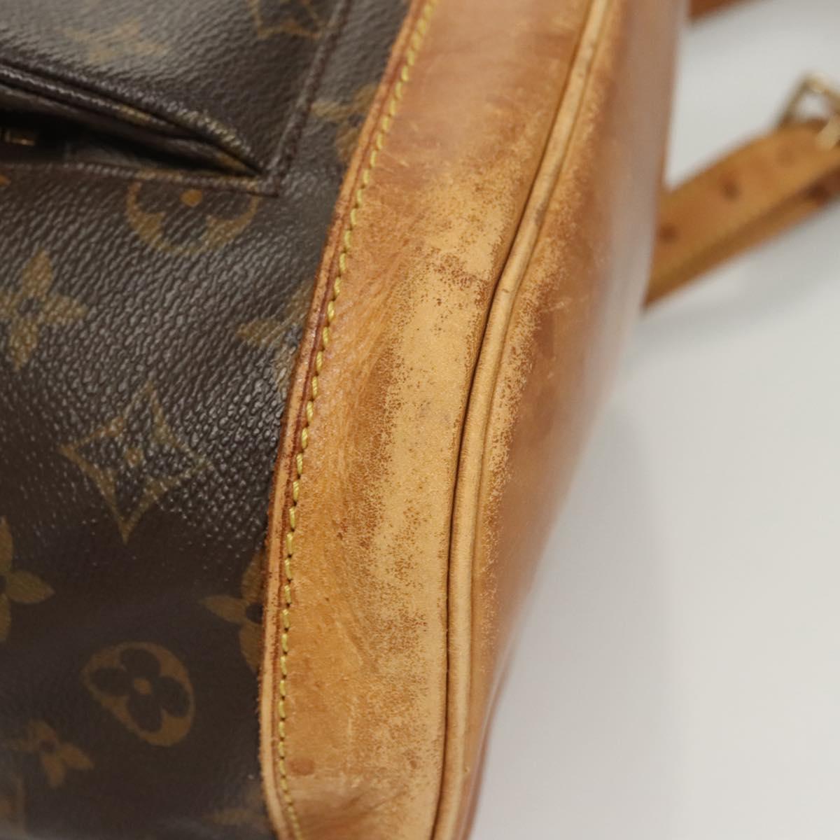LOUIS VUITTON Monogram Montsouris MM Backpack M51136 LV Auth 124644
