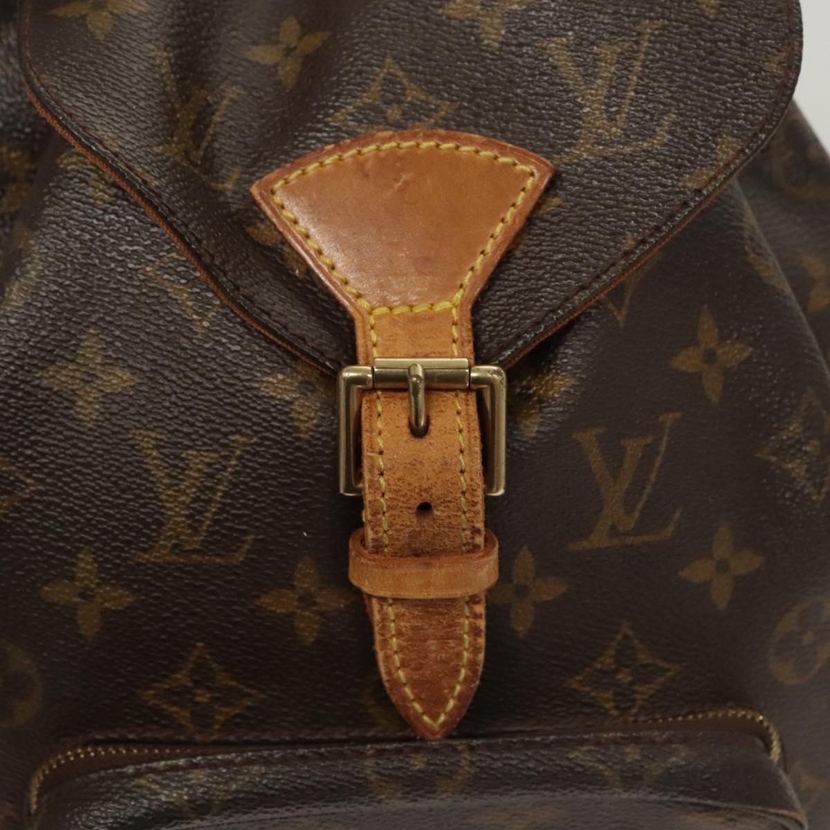 LOUIS VUITTON Monogram Montsouris MM Backpack M51136 LV Auth 124644