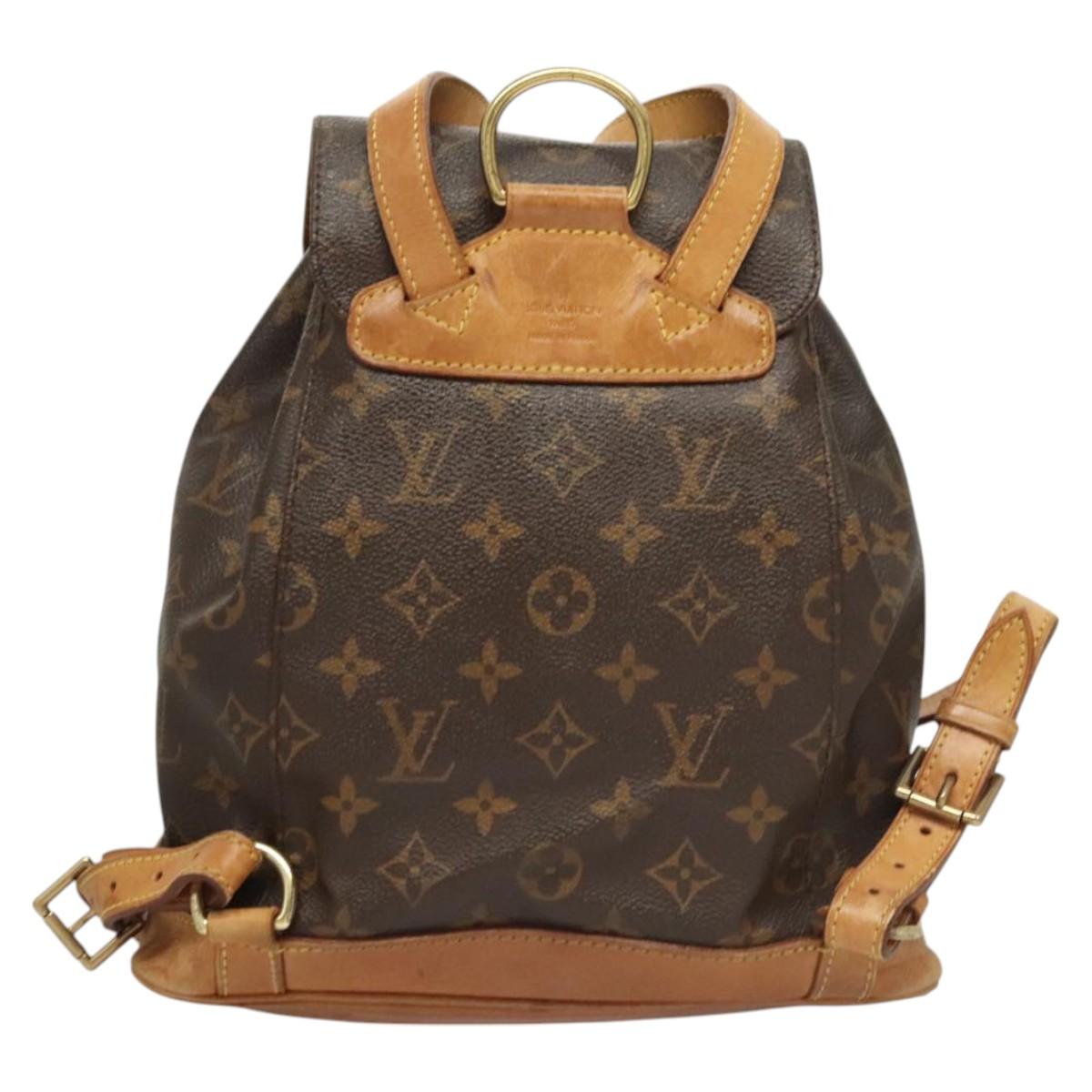 LOUIS VUITTON Monogram Montsouris MM Backpack M51136 LV Auth 124644