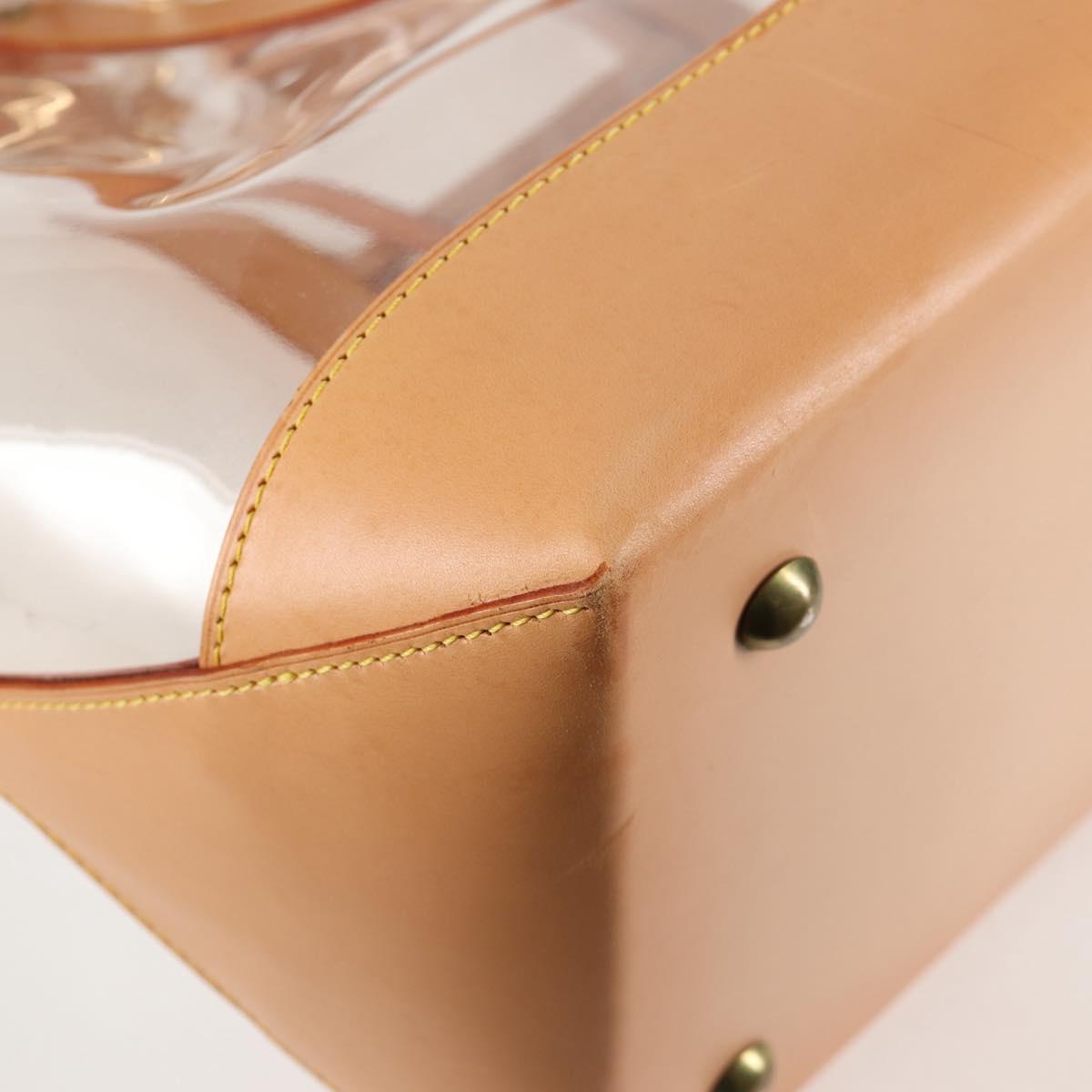 LOUIS VUITTON Isaac Mizrahi Tote Bag Vinyl Leather Clear M99027 Auth 124651SAV