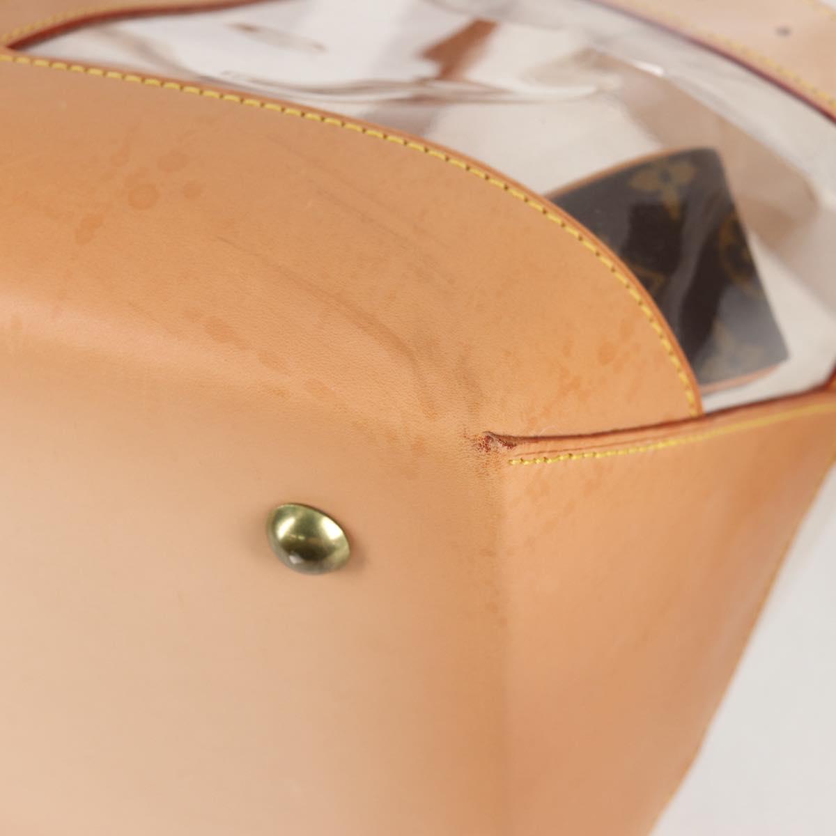 LOUIS VUITTON Isaac Mizrahi Tote Bag Vinyl Leather Clear M99027 Auth 124651SAV