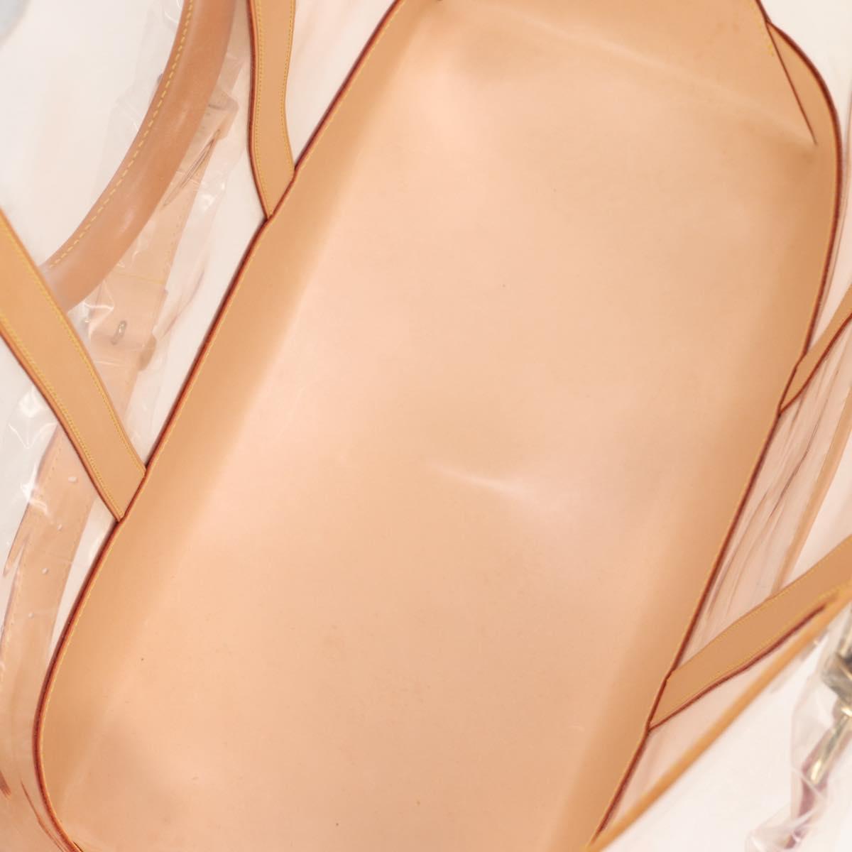 LOUIS VUITTON Isaac Mizrahi Tote Bag Vinyl Leather Clear M99027 Auth 124651SAV