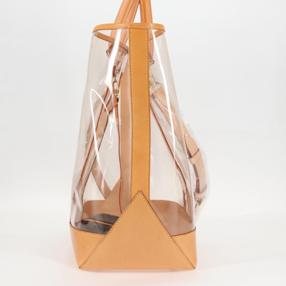 LOUIS VUITTON Isaac Mizrahi Tote Bag Vinyl Leather Clear M99027 Auth 124651SAV