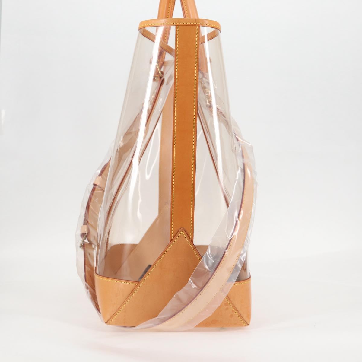 LOUIS VUITTON Isaac Mizrahi Tote Bag Vinyl Leather Clear M99027 Auth 124651SAV