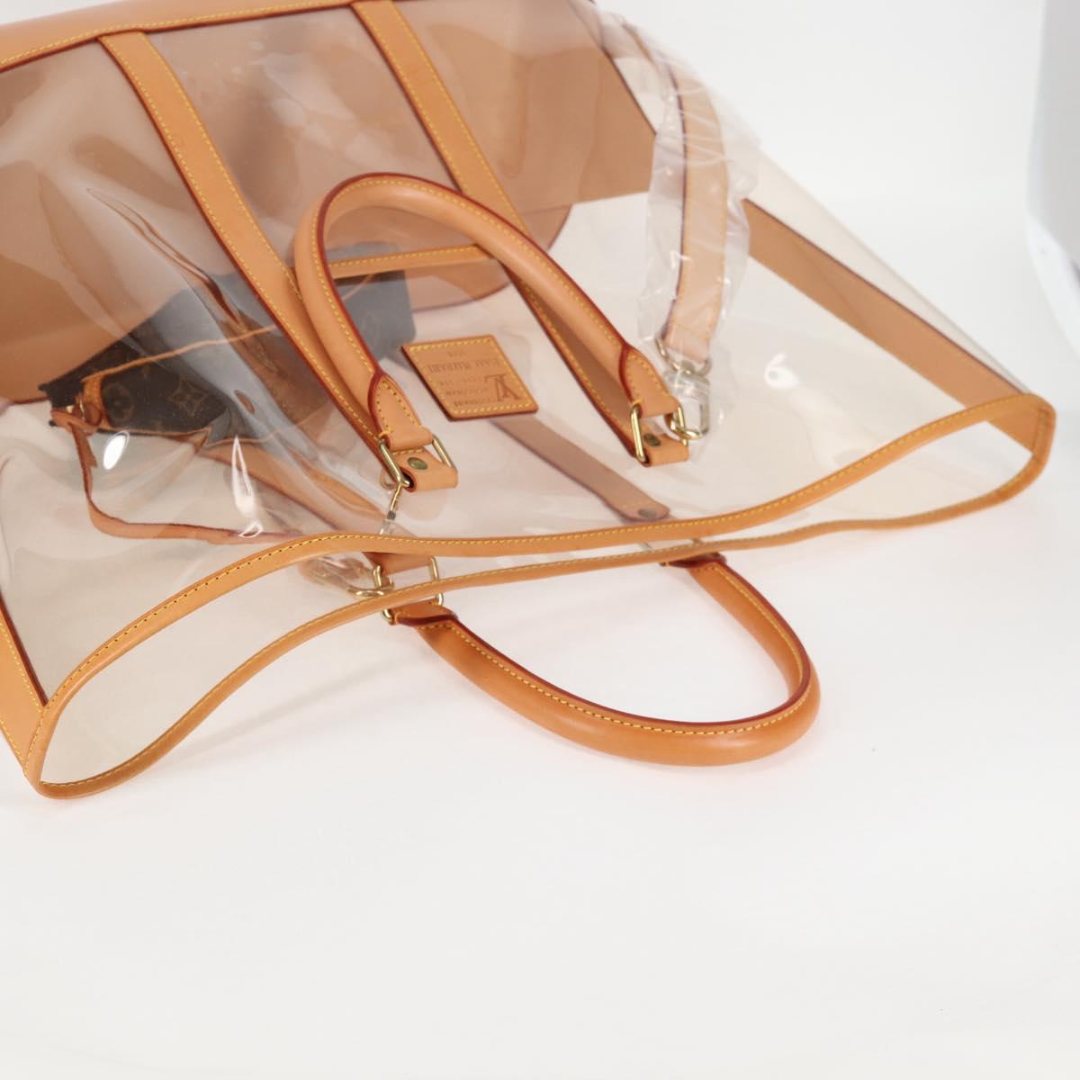 LOUIS VUITTON Isaac Mizrahi Tote Bag Vinyl Leather Clear M99027 Auth 124651SAV