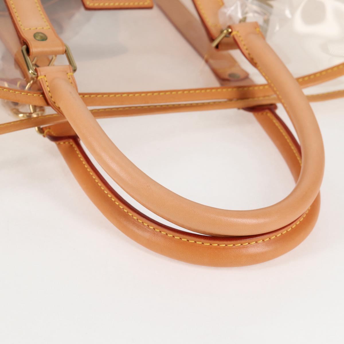 LOUIS VUITTON Isaac Mizrahi Tote Bag Vinyl Leather Clear M99027 Auth 124651SAV