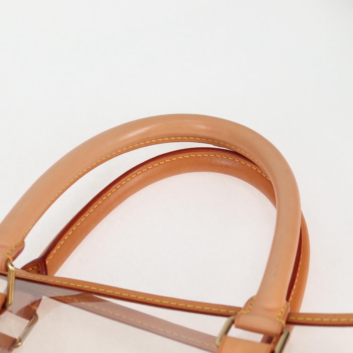 LOUIS VUITTON Isaac Mizrahi Tote Bag Vinyl Leather Clear M99027 Auth 124651SAV