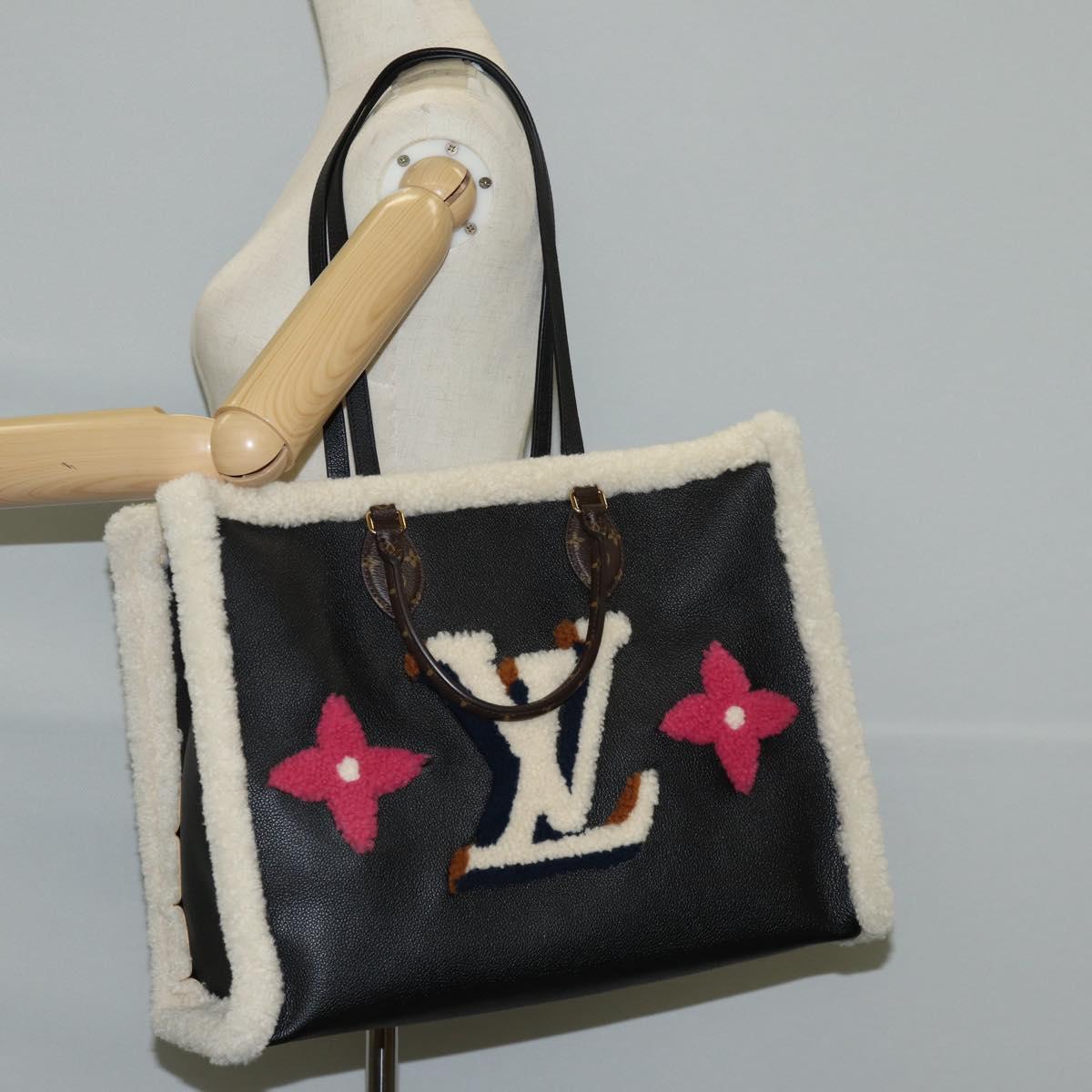 LOUIS VUITTON Monogram Shearing On The Go GM Tote Bag M56958 LV Auth 124652S