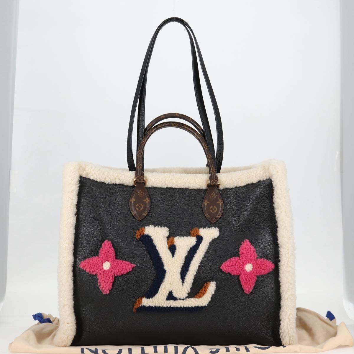 LOUIS VUITTON Monogram Shearing On The Go GM Tote Bag M56958 LV Auth 124652S