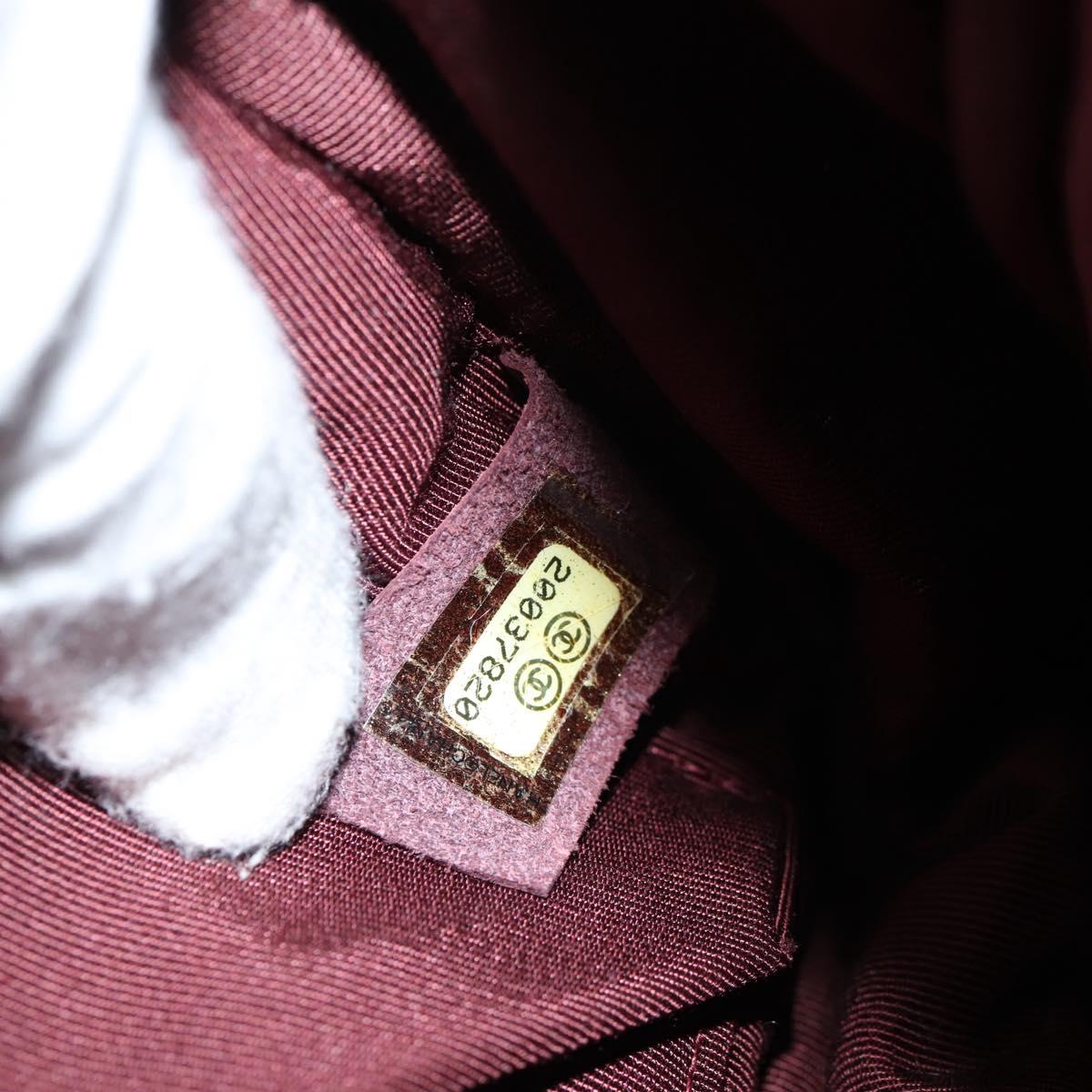 CHANEL Chain Shoulder Bag Tweed Black CC Auth 124656AM