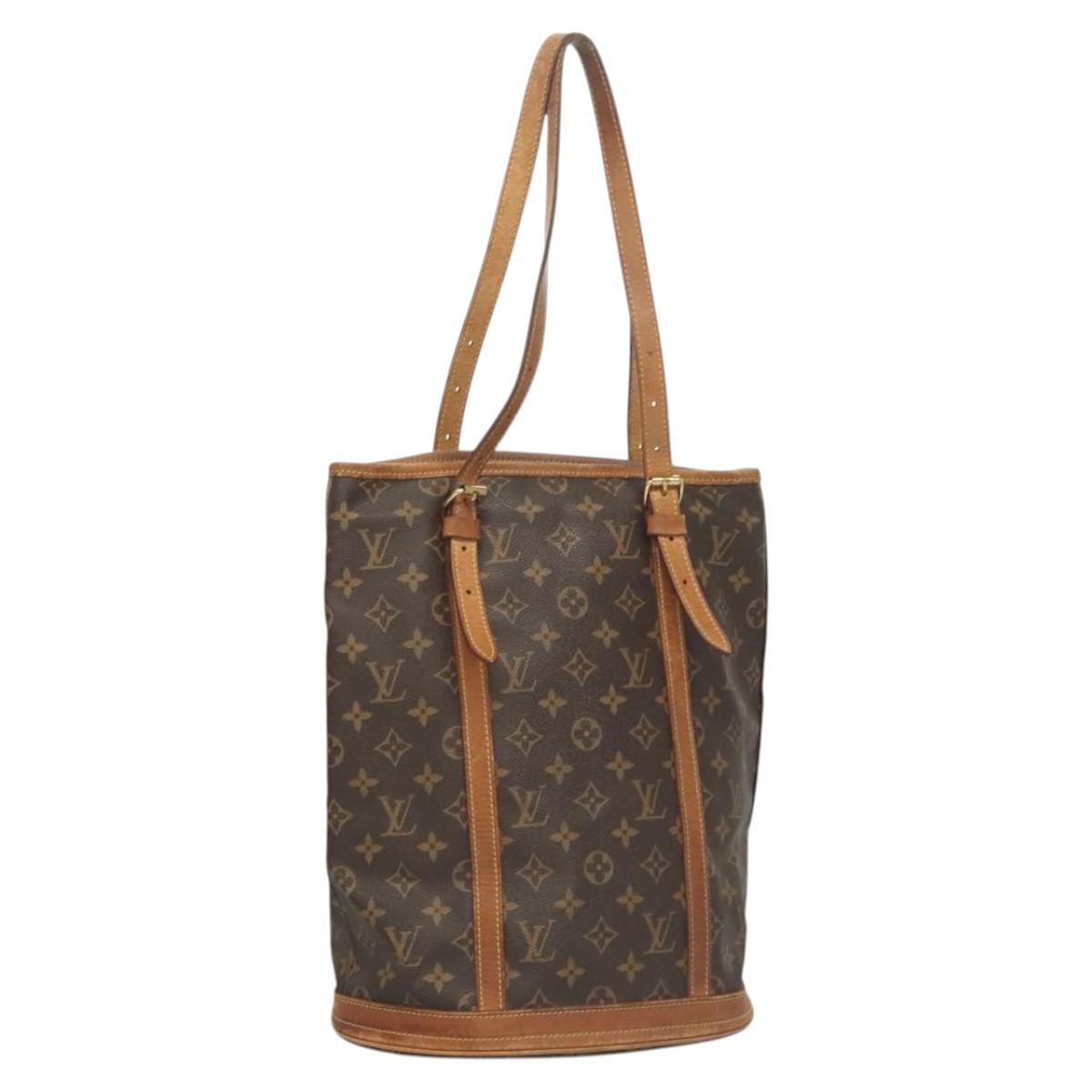 LOUIS VUITTON Monogram Bucket GM Shoulder Bag M42236 LV Auth 124661
