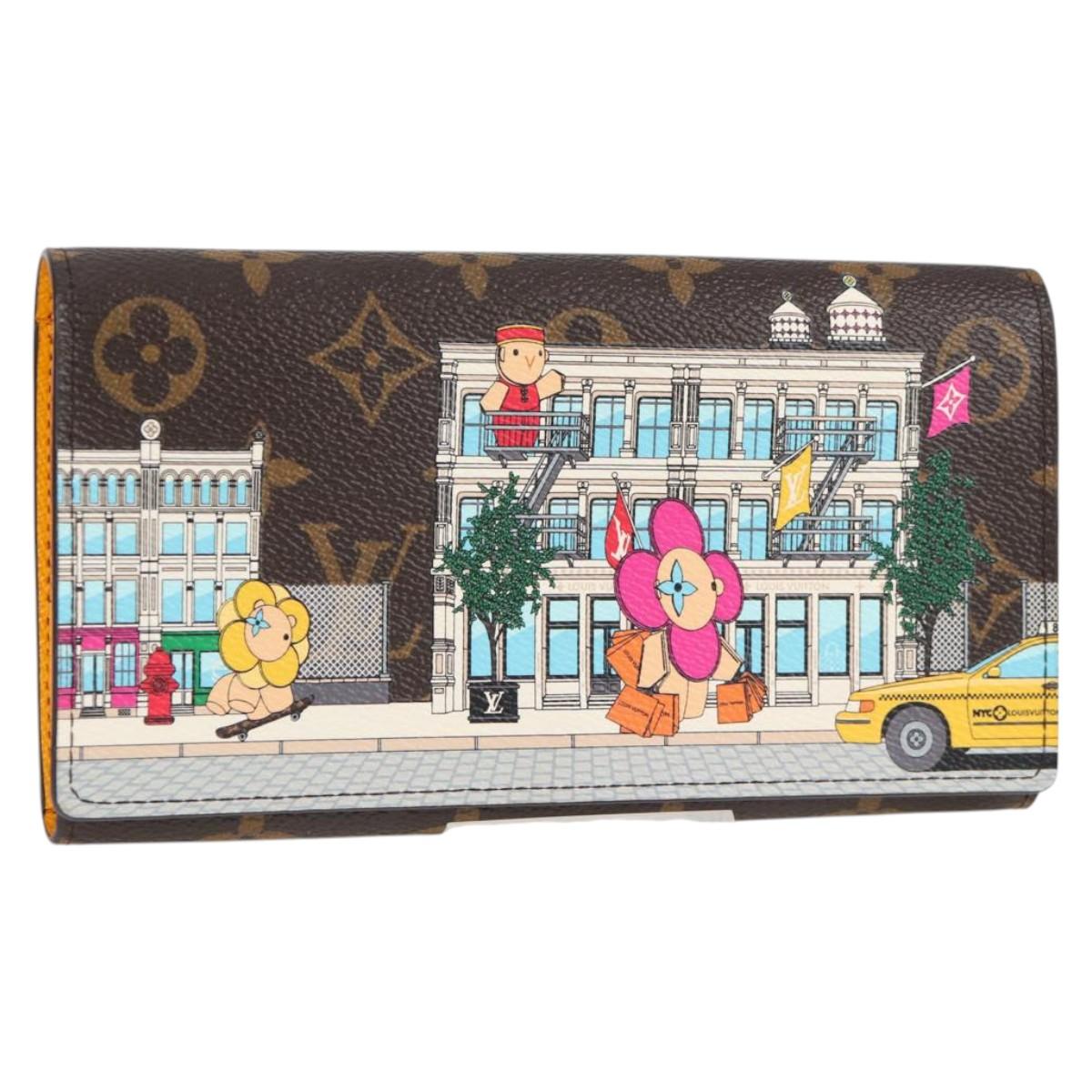 LOUIS VUITTON Monogram Vivienne Portefeuille Sarah Wallet M81608 LV Auth 124715M