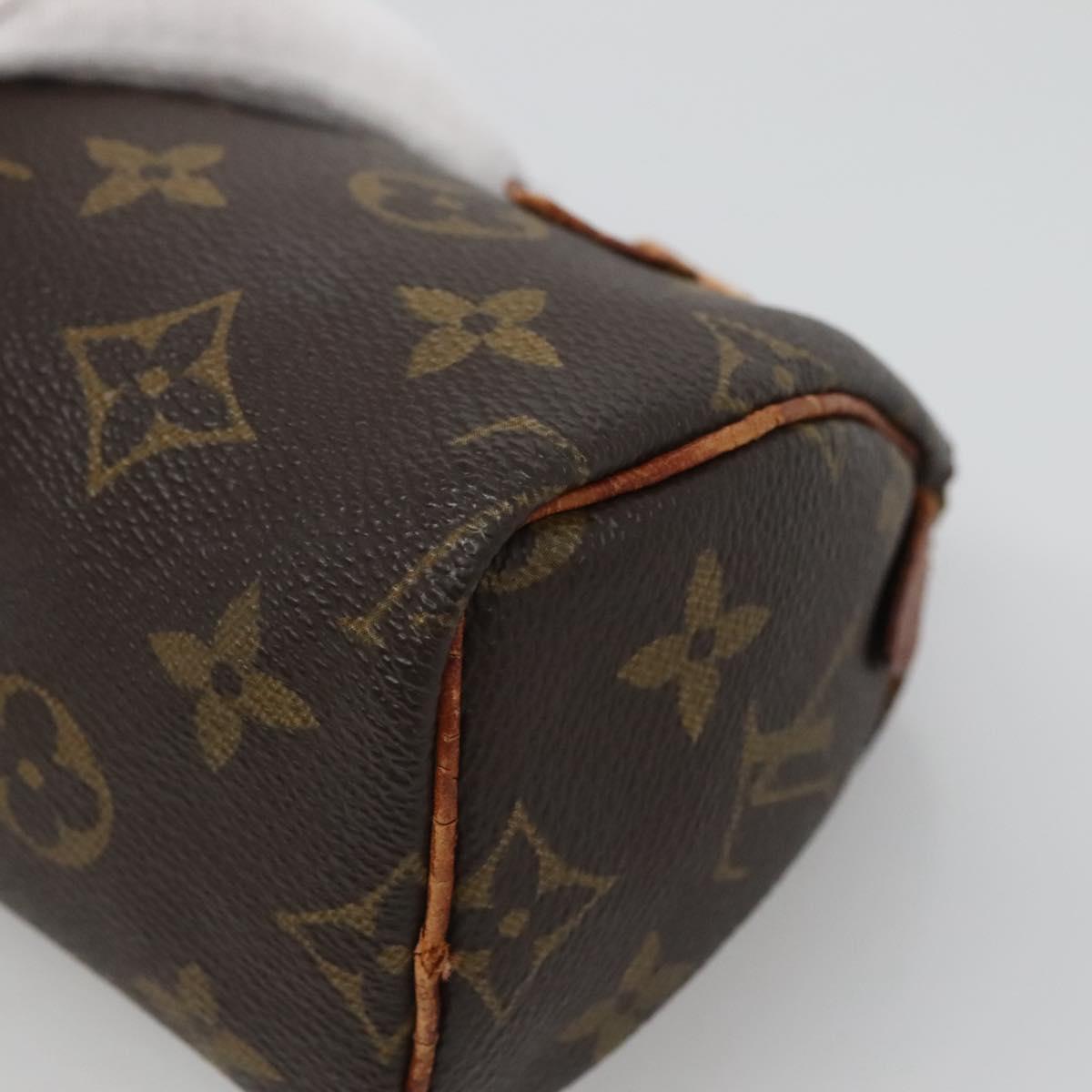 LOUIS VUITTON Monogram Mini Speedy Hand Bag M41534 LV Auth 124722