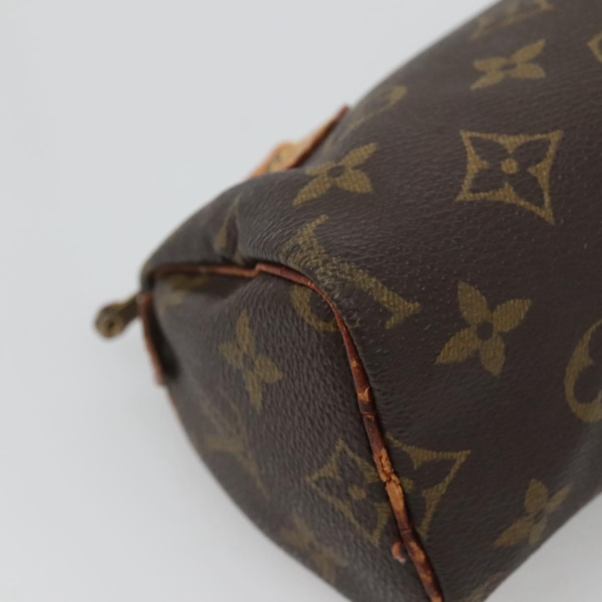 LOUIS VUITTON Monogram Mini Speedy Hand Bag M41534 LV Auth 124722