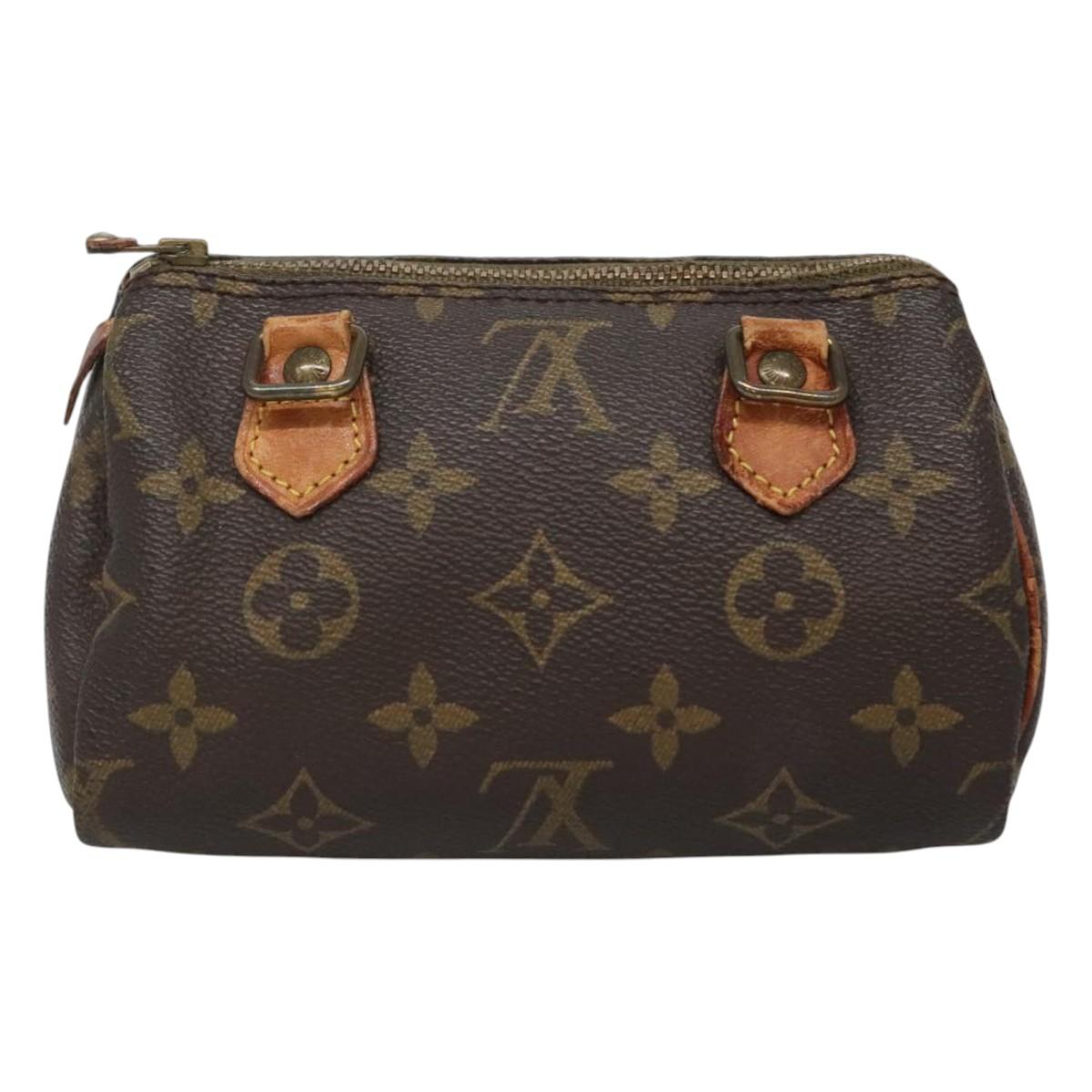 LOUIS VUITTON Monogram Mini Speedy Hand Bag M41534 LV Auth 124722
