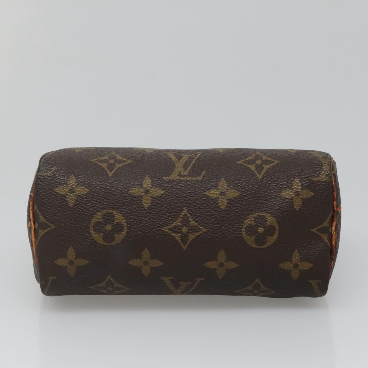 LOUIS VUITTON Monogram Mini Speedy Hand Bag M41534 LV Auth 124722