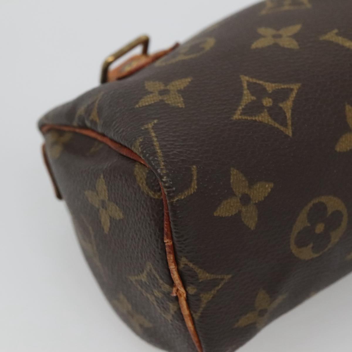 LOUIS VUITTON Monogram Mini Speedy Hand Bag M41534 LV Auth 124722