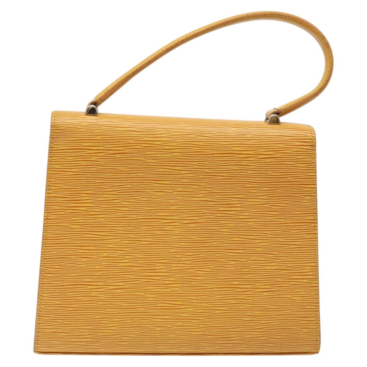 LOUIS VUITTON Epi Malesherbes Hand Bag Tassili Yellow Jonne M52379 Auth 124742