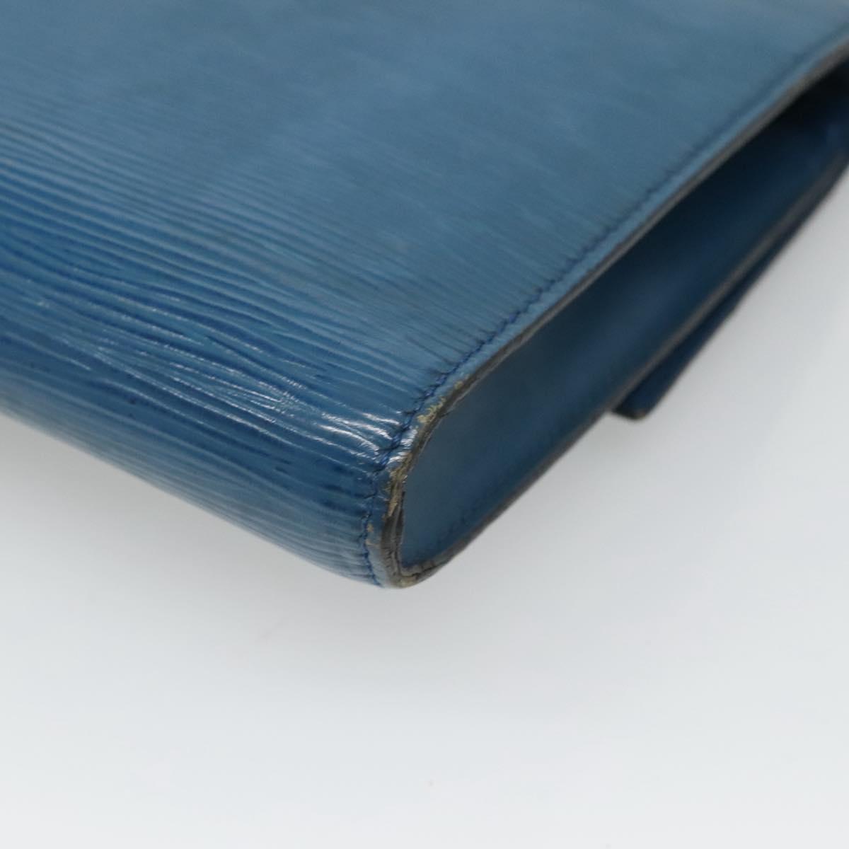 LOUIS VUITTON Epi Pochette Arche Shoulder Bag Blue M52575 LV Auth 124831