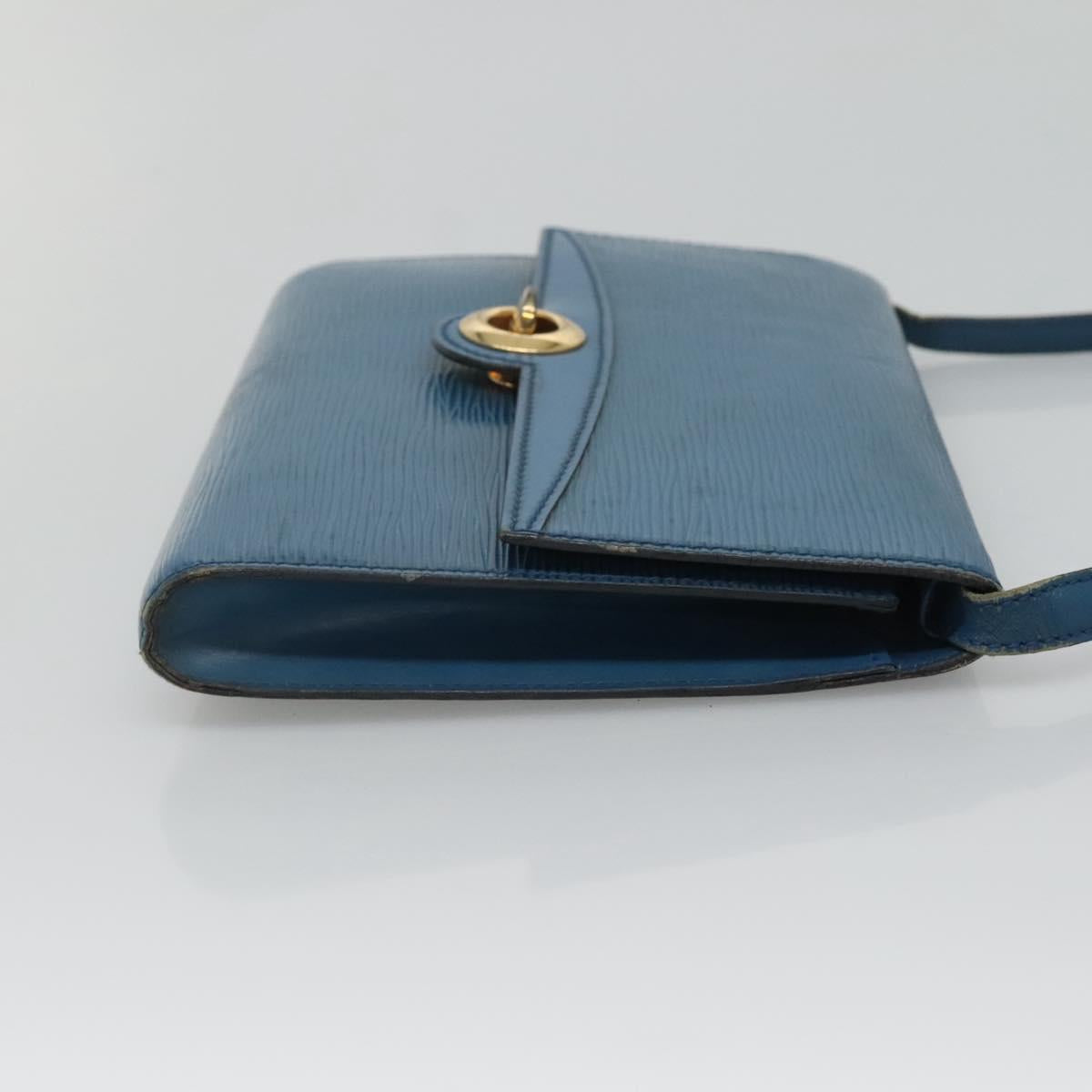 LOUIS VUITTON Epi Pochette Arche Shoulder Bag Blue M52575 LV Auth 124831