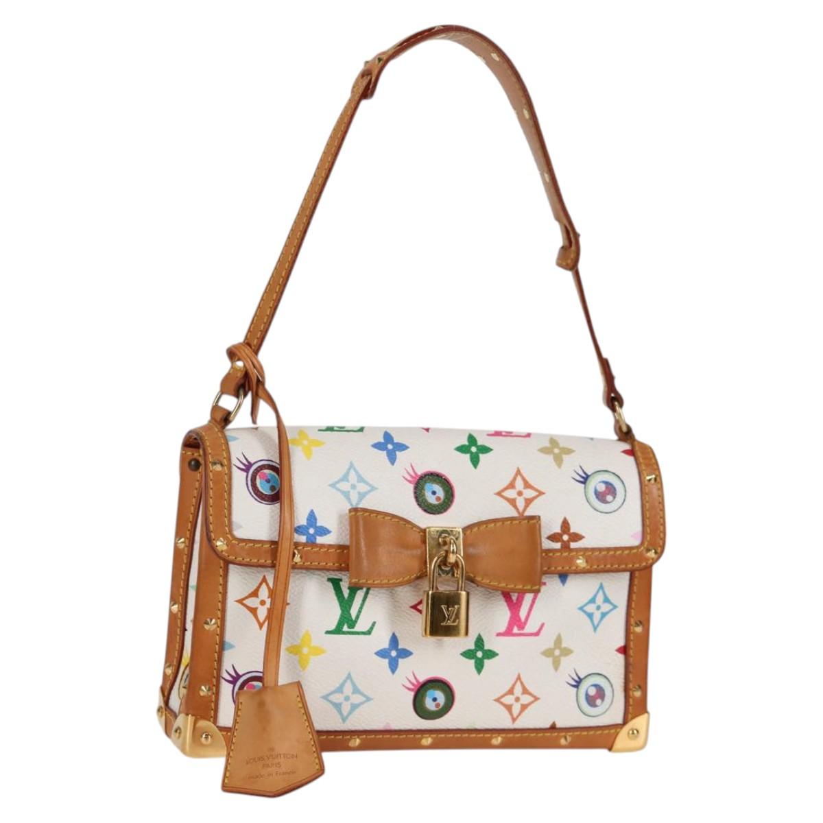 LOUIS VUITTON Multicolor Ribbon Pochette I Miss You Bag M92051 Auth 124891V