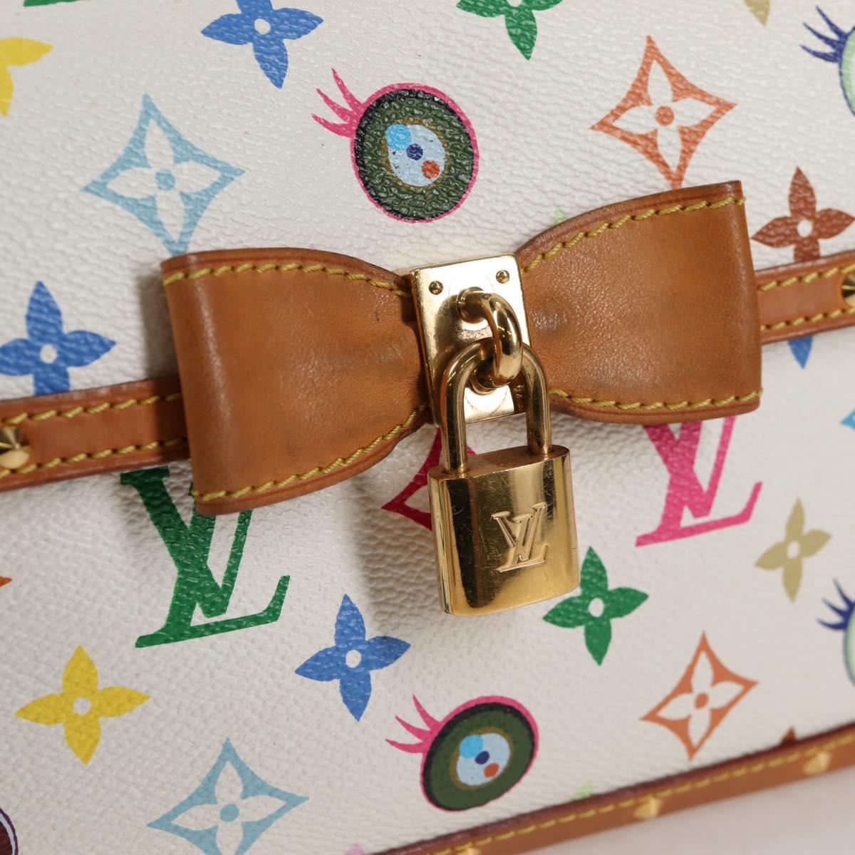 LOUIS VUITTON Multicolor Ribbon Pochette I Miss You Bag M92051 Auth 124891V