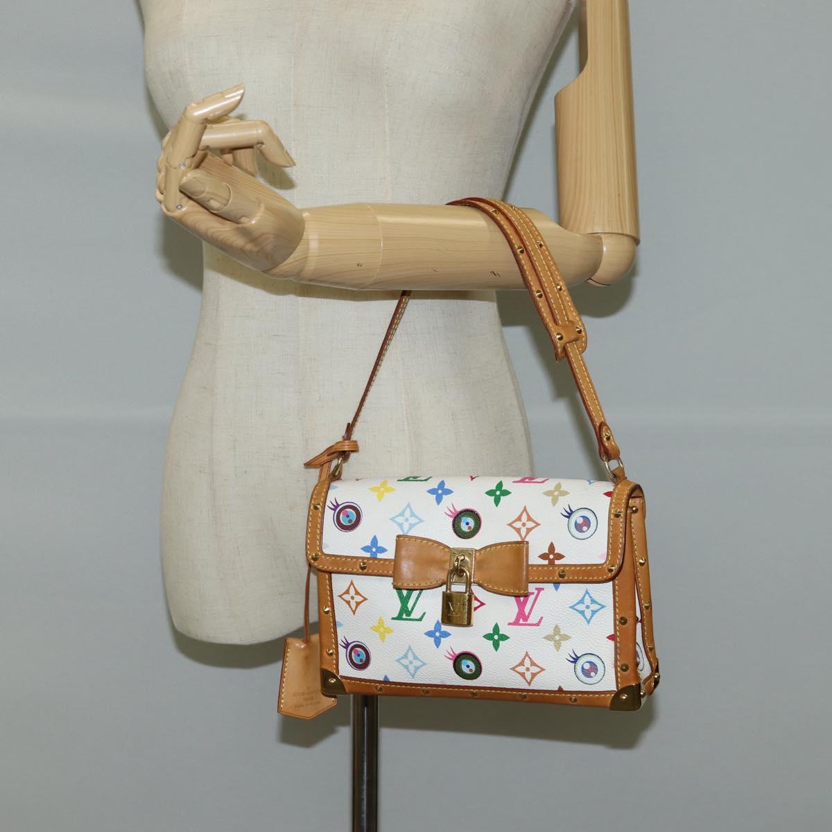 LOUIS VUITTON Multicolor Ribbon Pochette I Miss You Bag M92051 Auth 124891V